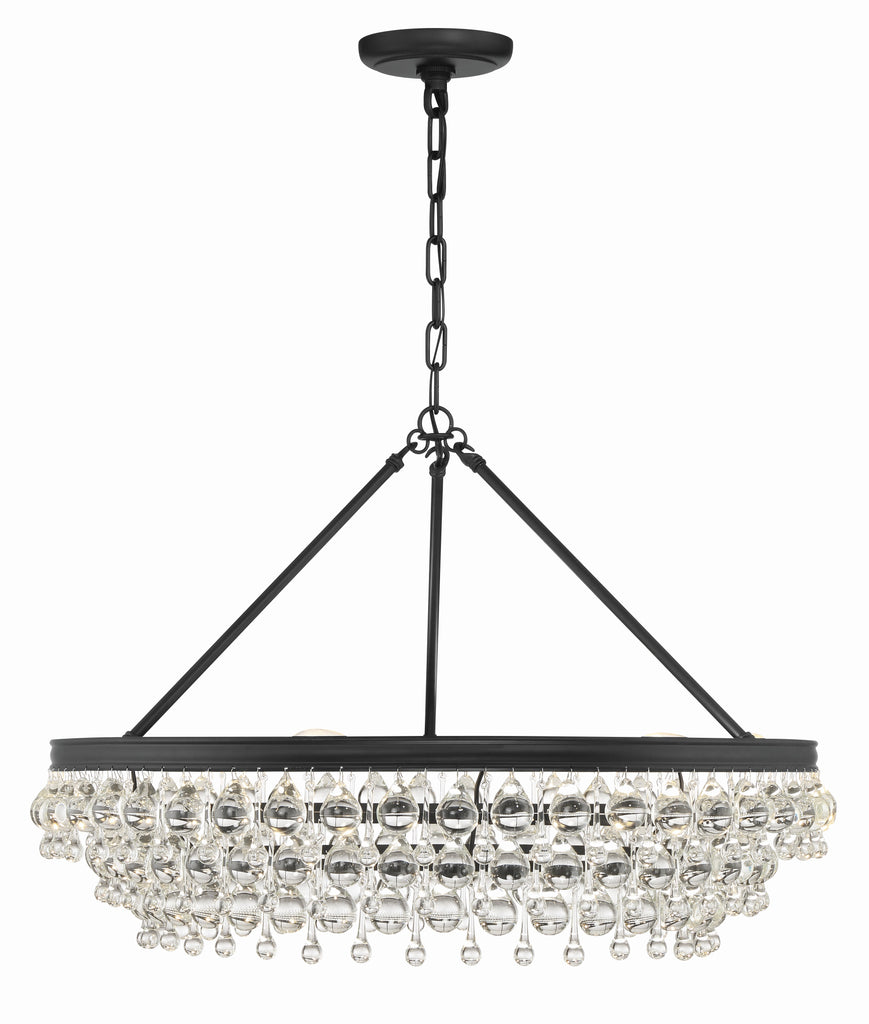 275-MK Calypso 6 Light Chandelier | Alternate Image