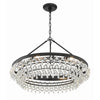 Crystorama Calypso 30'' Chandelier in Matte Black - Additional View