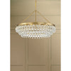 Crystorama Calypso 30'' Chandelier in Vibrant Gold - Lifestyle View