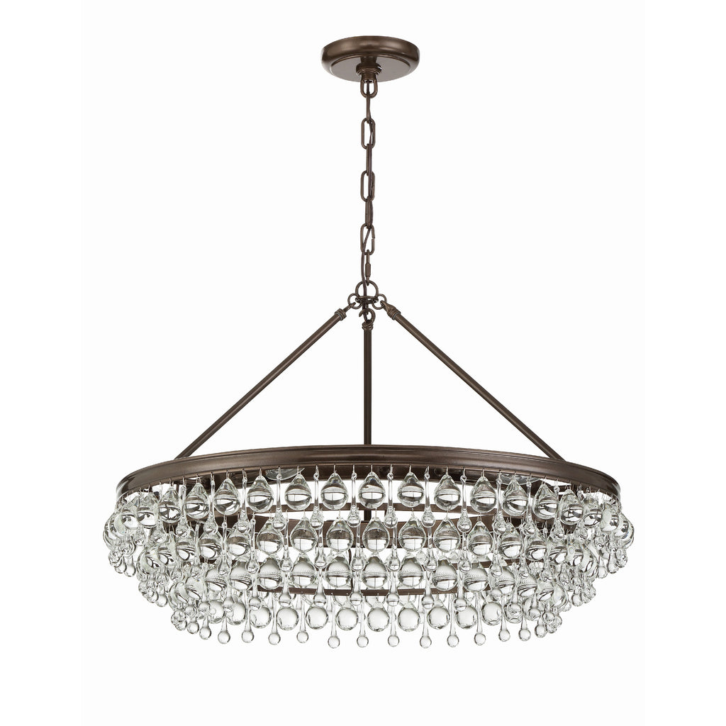 Crystorama Calypso 30'' Chandelier in Vibrant Bronze - Additional View