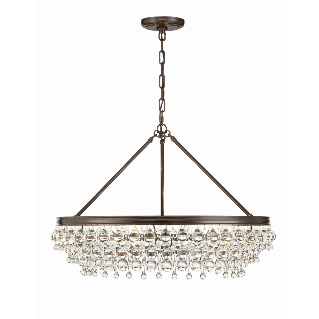 Crystorama Calypso 30'' Chandelier in Vibrant Bronze - Additional View