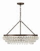 275-VZ Calypso 6 Light Chandelier | Alternate Image