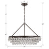 275-VZ Calypso 6 Light Chandelier | Dimensions Image