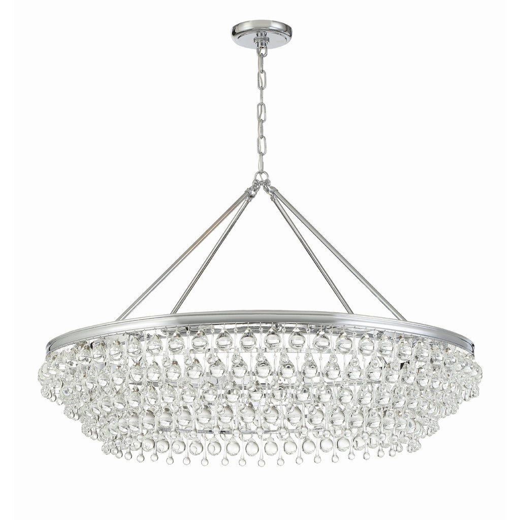 Crystorama Calypso 40'' Chandelier in Polished Chrome - Additional View