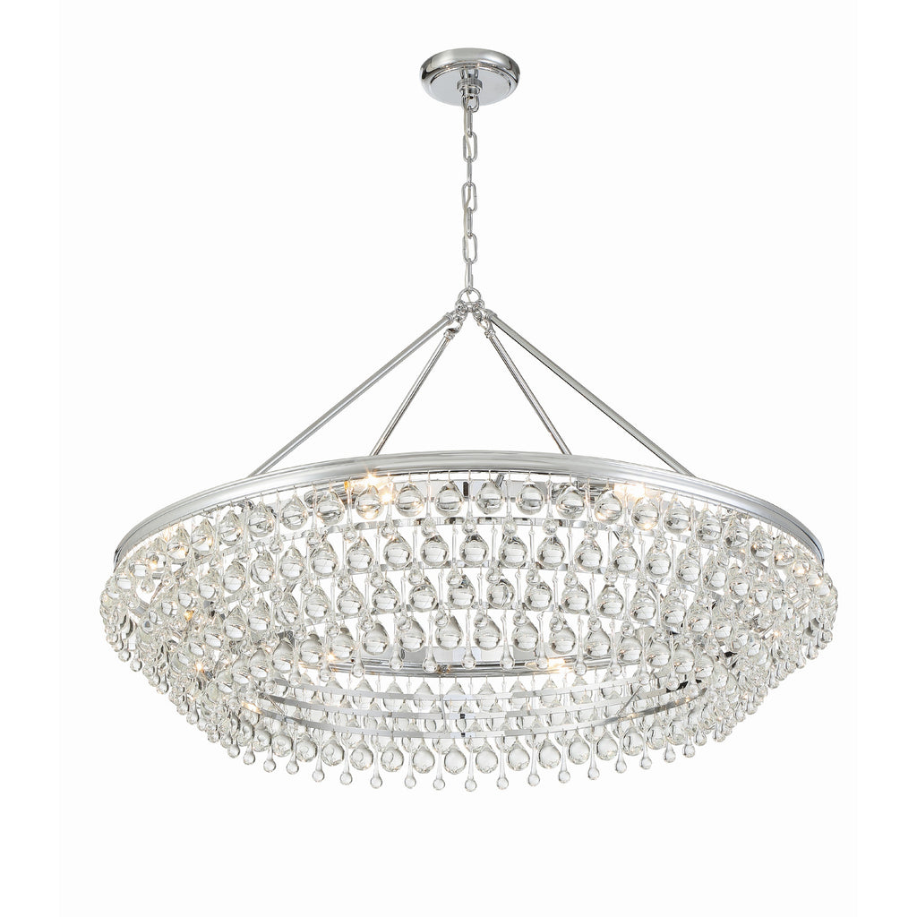 Crystorama Calypso 40'' Chandelier in Polished Chrome - Additional View