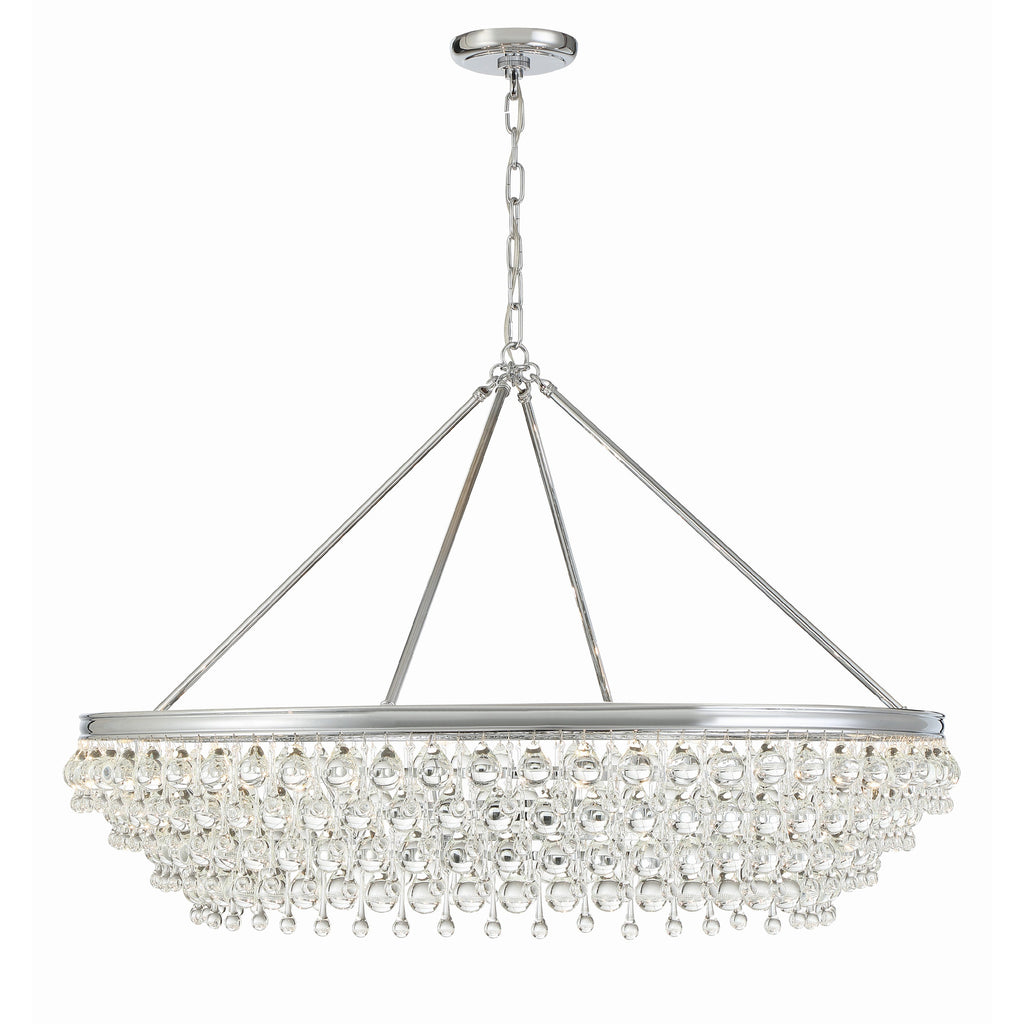 Crystorama Calypso 40'' Chandelier in Polished Chrome - Additional View