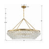 278-VG Calypso 8 Light Chandelier | Dimensions Image