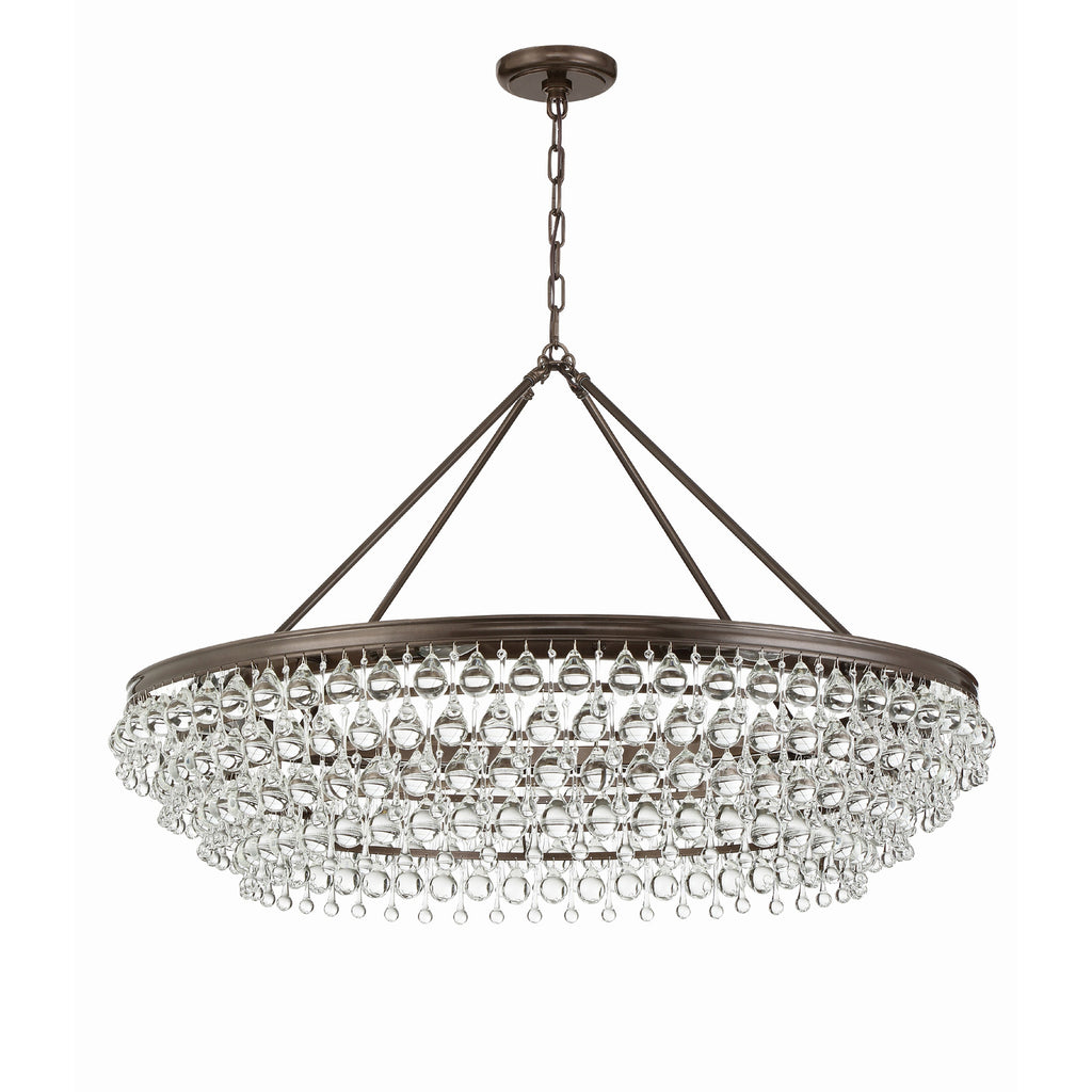 Crystorama Calypso 40'' Chandelier in Vibrant Bronze - Additional View