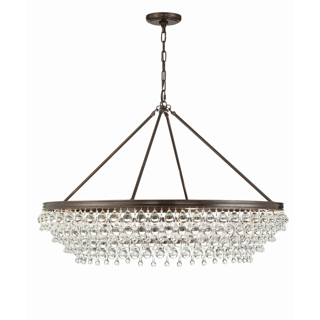 Crystorama Calypso 40'' Chandelier in Vibrant Bronze - Additional View