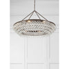 Crystorama Calypso 40'' Chandelier in Vibrant Bronze - Lifestyle View
