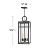 2808DZ-LL Porter 4 Light Industrial Outdoor Pendant | Alternate Image