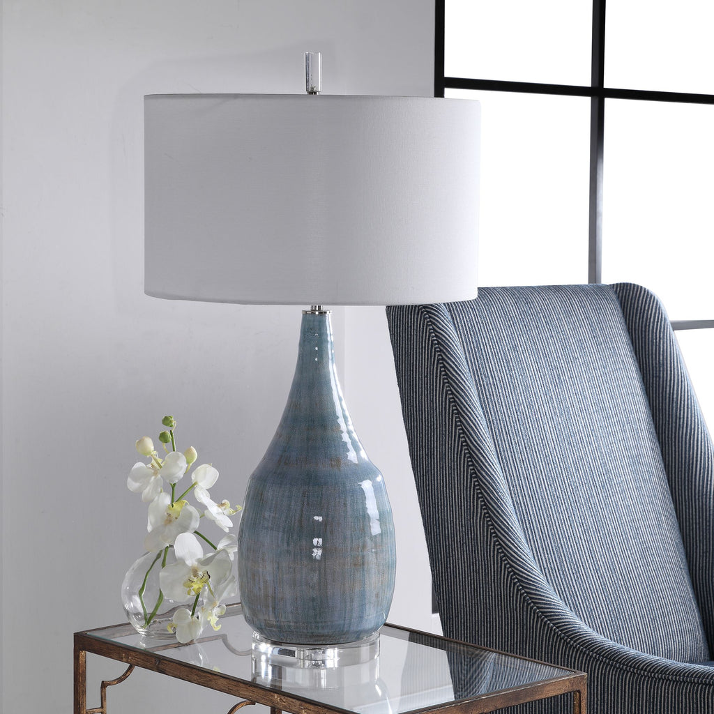 Venice Beach Coastal Table Lamp | Aqua and Teal Decor- Alternate Image