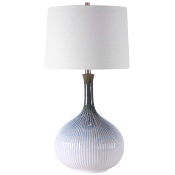 Cream and Light Blue
