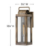 2840AL-LL Sag Harbor 1 Light Rustic Outdoor Wall Mount | Alternate Image