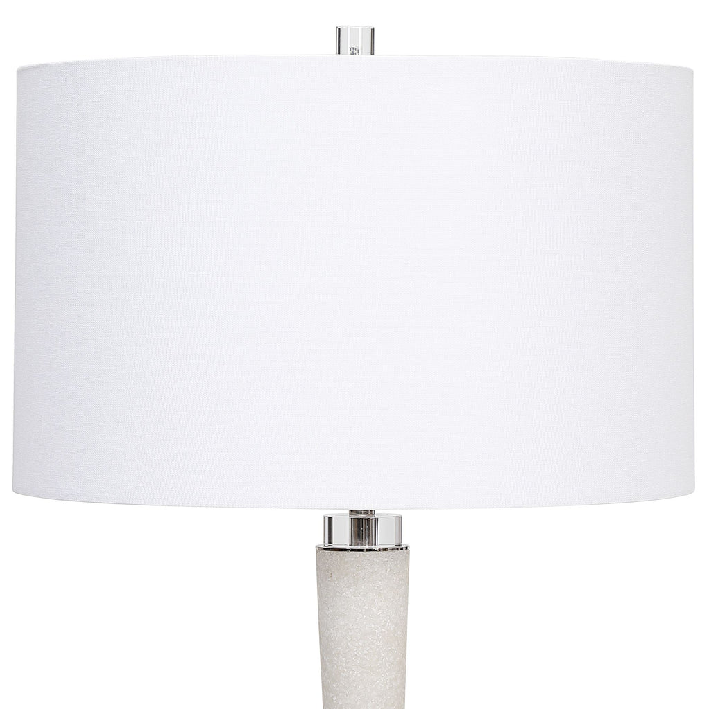 White Marble Table Lamp | Ivory Luxury Lighting- Alternate Image