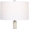 White Marble Table Lamp | Ivory Luxury Lighting- Alternate Image