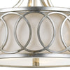 Crystorama Graham 15'' Semi Flush Mount in Antique Silver - Additional View