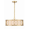 Crystorama Graham 18'' Chandelier in Antique Gold - Additional View