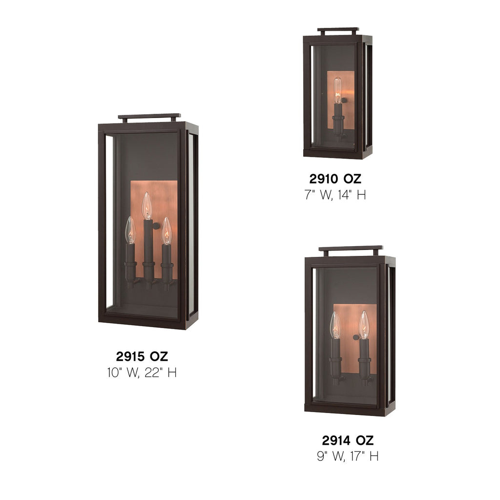 2915OZ Sutcliffe 3 Light Industrial Outdoor Wall Mount | Alternate Image