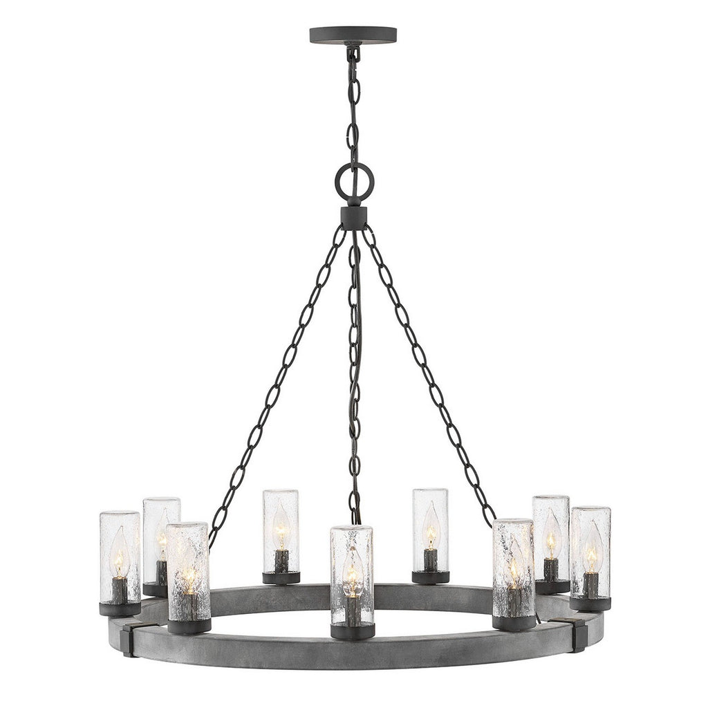 29208DZ-LV Sawyer 9 Light Outdoor Chandelier|Main Image