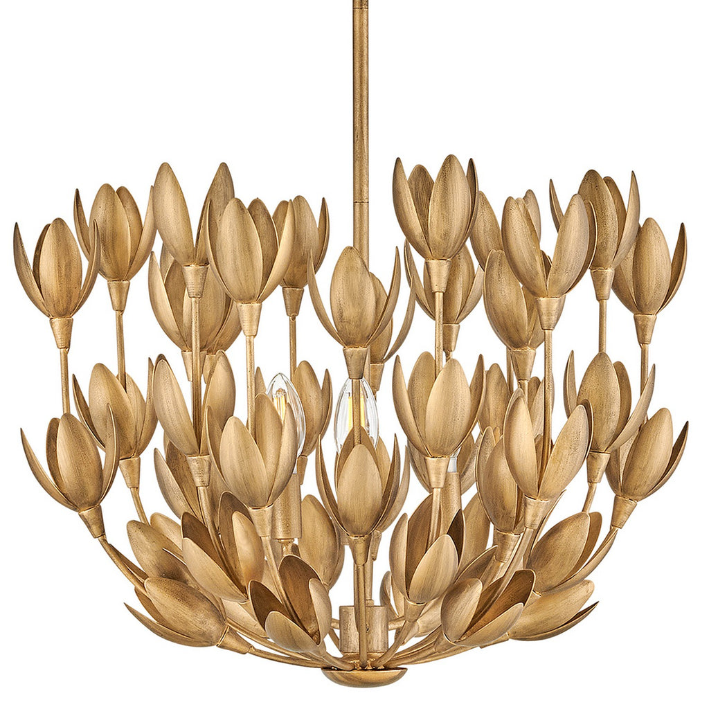 30011BNG Flora 3 Light Convertible Pendant / Semi Flush Mount|Alternate Image