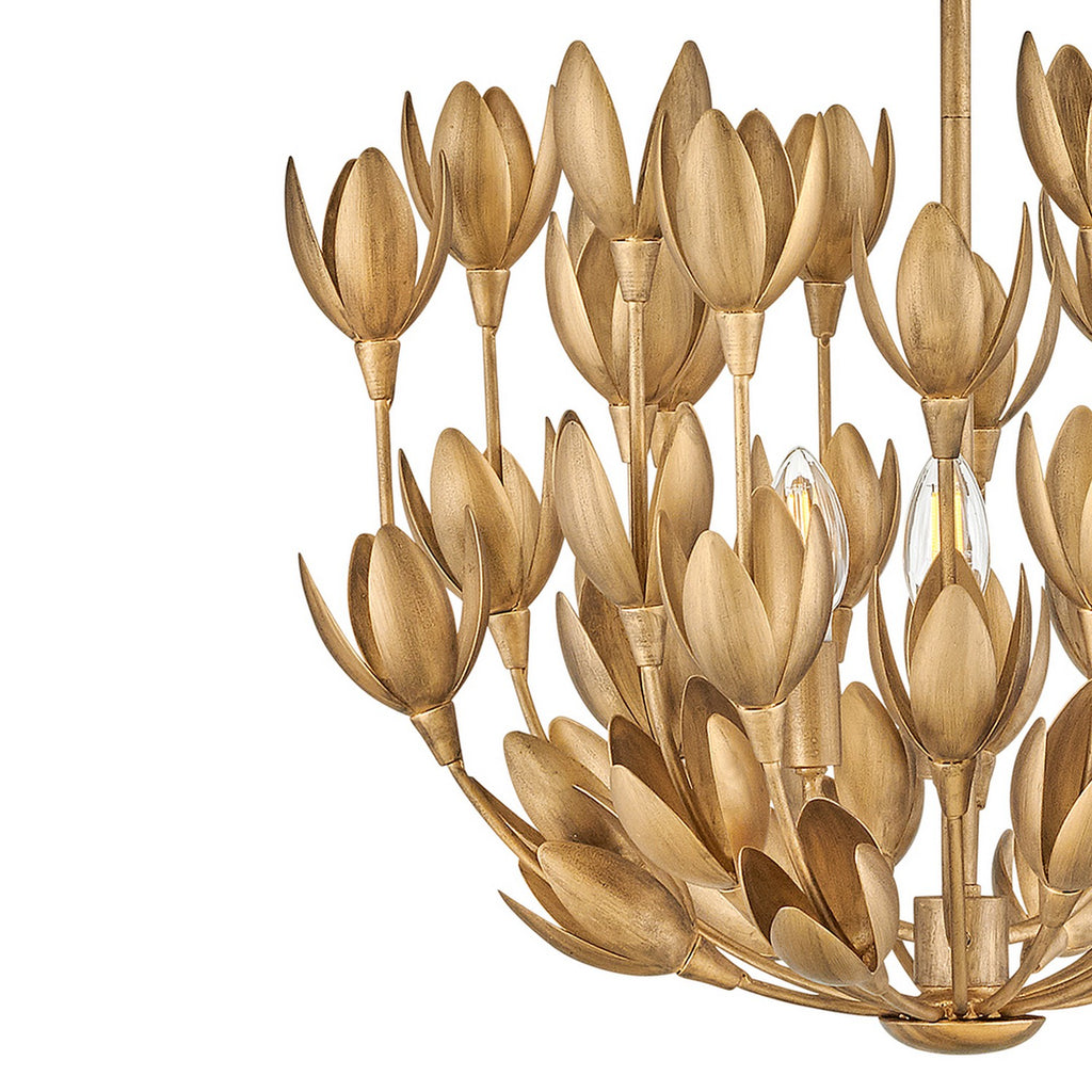 30011BNG Flora 3 Light Convertible Pendant / Semi Flush Mount|Alternate Image