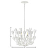 30011TXP Flora 3 Light Convertible Pendant / Semi Flush Mount|Dimensions Image