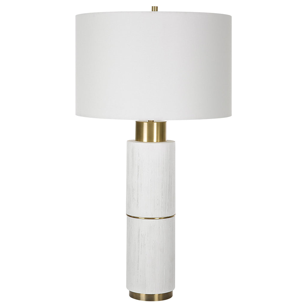 Whitewash Table Lamp - Bryant Park Home Lighting- Alternate Image