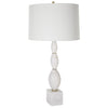 White Table Lamp Modern Design Home Decor- Alternate Image