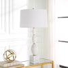 White Table Lamp Modern Design Home Decor- Alternate Image