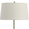 Venice Beach Boho Brass Floor Lamp | Rattan Elegance- Alternate Image