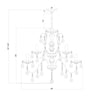 Crystorama Butler 29'' Chandelier - Product Dimensions