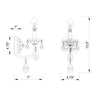 Crystorama Imperial 4.75'' Sconce - Product Dimensions