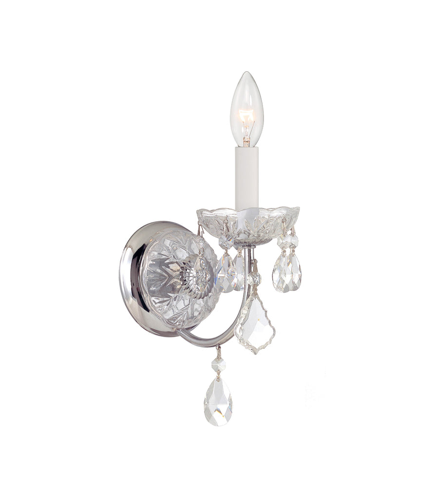 Crystorama Imperial 4.75'' Sconce in Polished Chrome - Front View