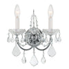 Crystorama-OPEN-BOX Imperial 2 Light Sconce in Polished Chrome - Front View