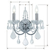 3222-CH-CL-MWP_ULN Imperial 2 Light Sconce | Dimensions Image
