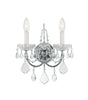 Crystorama Imperial 12'' Sconce in Polished Chrome - Front View