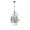 Crystorama Imperial 12'' Chandelier in Polished Chrome - Front View