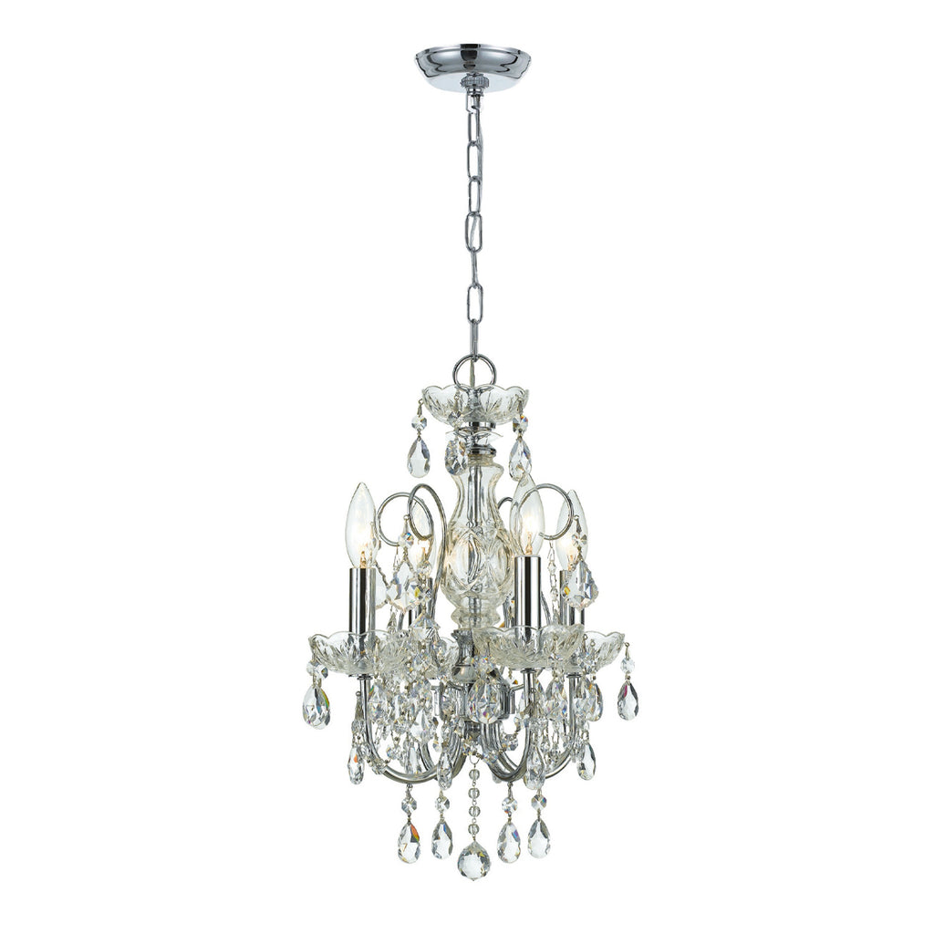 Crystorama Imperial 12'' Chandelier in Polished Chrome - Front View