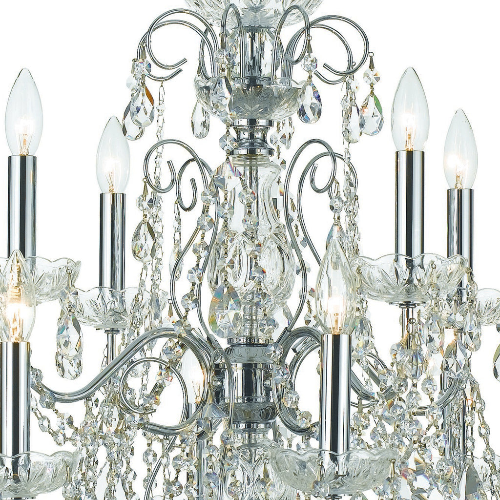 Crystorama Swarovski 29.5" Chandelier in Polished Chrome - Additional View