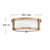 3241AN Lowell 2 Light Transitional Flush Mount | Alternate Image