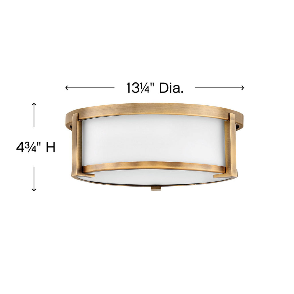 3241AN Lowell 2 Light Transitional Flush Mount | Alternate Image