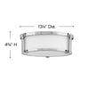 3241AN Lowell 2 Light Transitional Flush Mount | Alternate Image