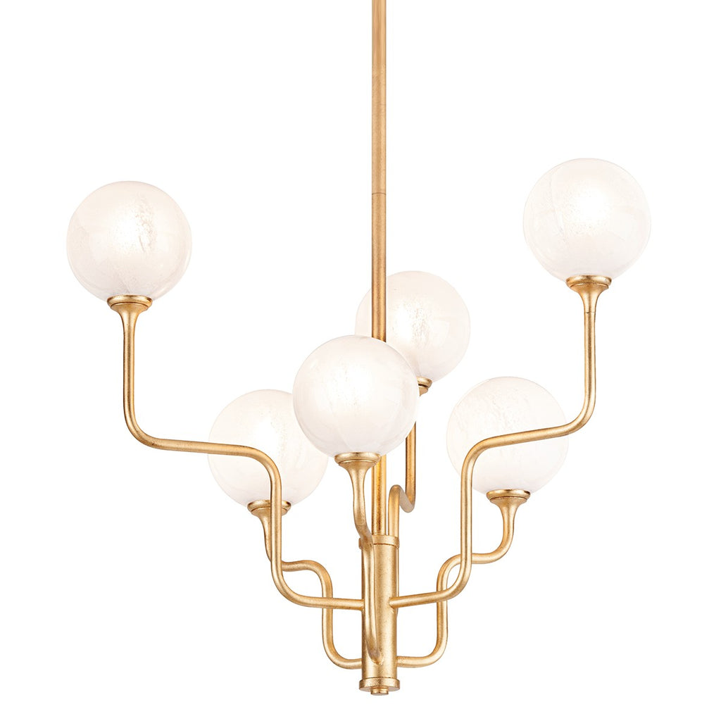 332-28-VGL Onyx 6 Light Chandelier | Main Image