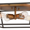 3331BZ Fulton 4 Light Industrial Flush Mount | Alternate Image