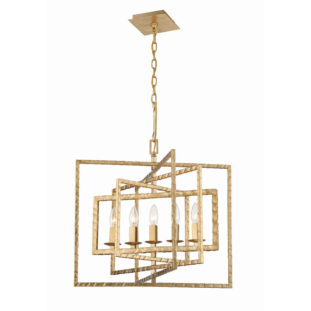 Crystorama Capri 24'' Chandelier in Antique Gold - Additional View