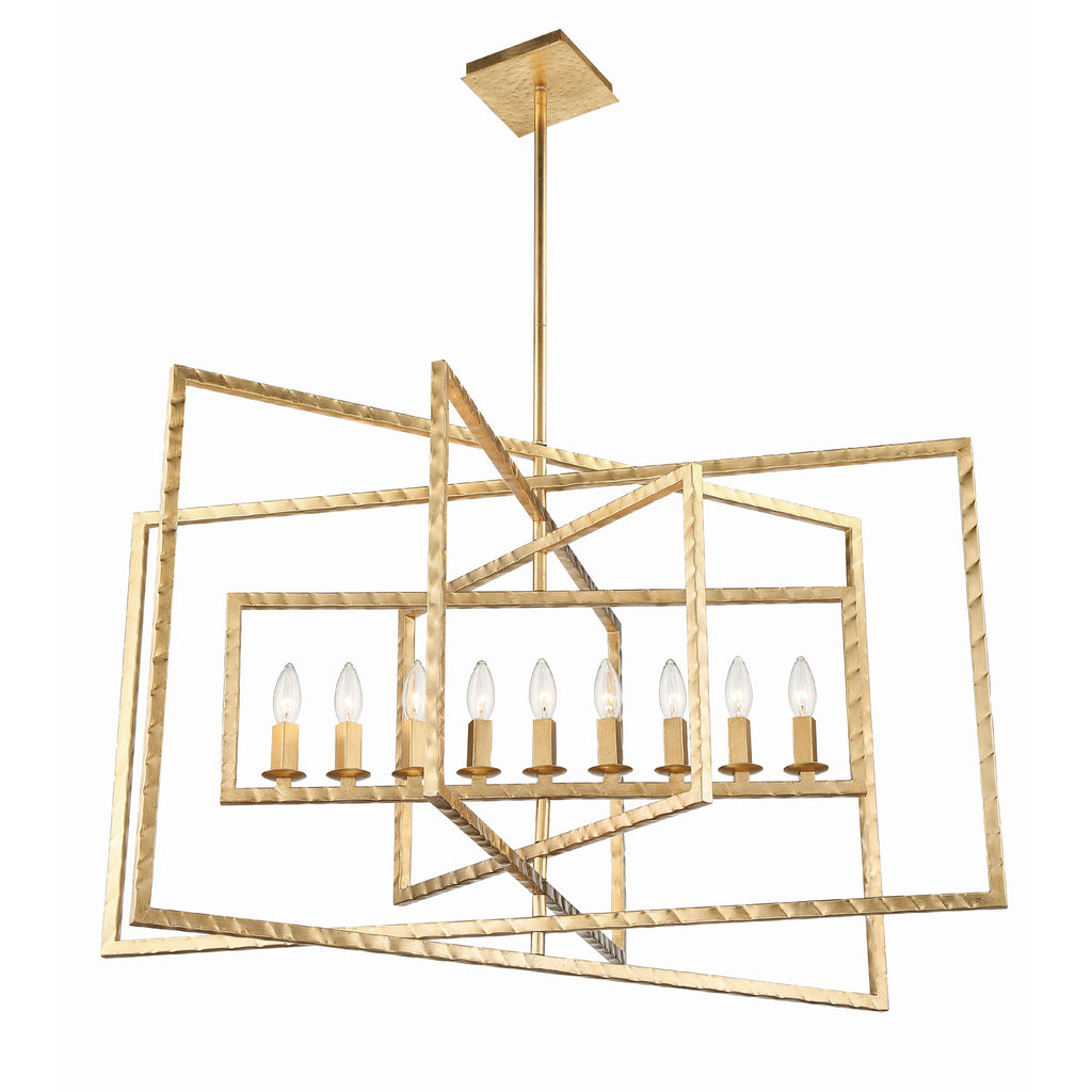 Crystorama Capri 39'' Chandelier in Antique Gold - Additional View