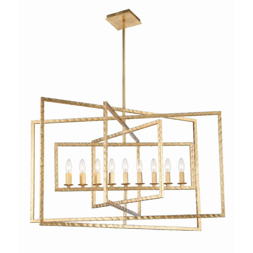 Crystorama Capri 39'' Chandelier in Antique Gold - Additional View