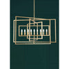 Crystorama Capri 39'' Chandelier in Antique Gold - Lifestyle View