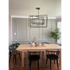 Crystorama Capri 39'' Chandelier in Raw Steel - Lifestyle View